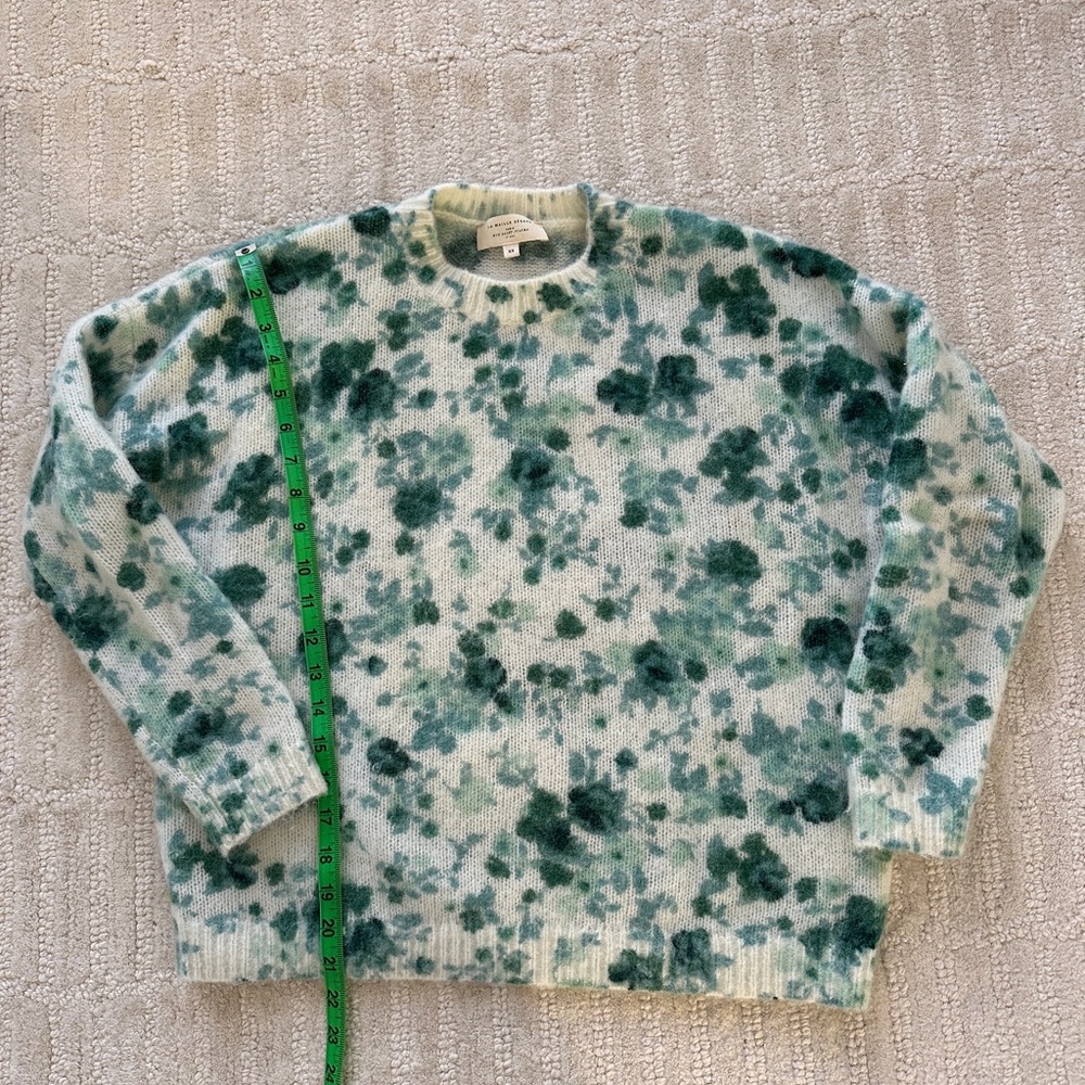 Sezane Amaya Sweater in Green Hydrangea